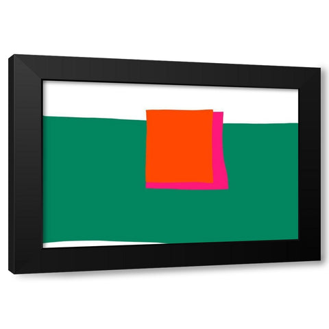 Art Shape Colors design XX Black Modern Wood Framed Art Print with Double Matting by Orlov, Irena