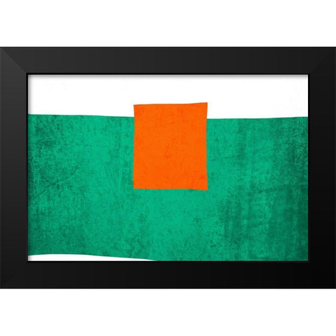 Art Shape Colors design XXI Black Modern Wood Framed Art Print by Orlov, Irena