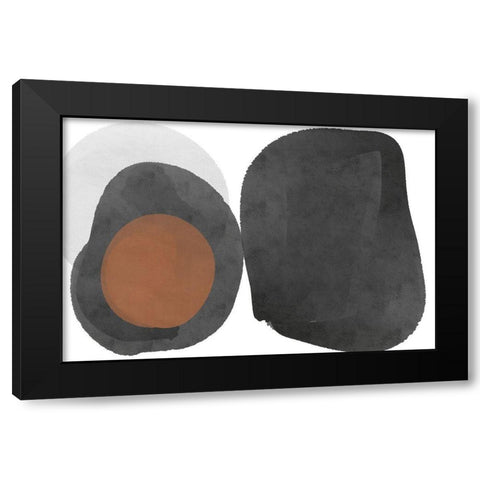 Art Shape Colors design XXV Black Modern Wood Framed Art Print by Orlov, Irena