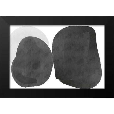 Art Shape Colors design XXVII Black Modern Wood Framed Art Print by Orlov, Irena