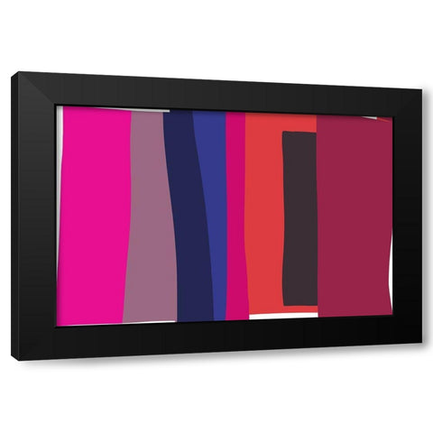 Art Shape Colors Design XXIX Black Modern Wood Framed Art Print by Orlov, Irena