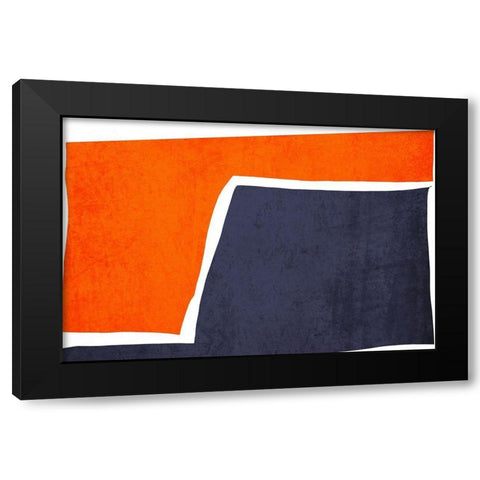 Art Shape Colors Design XXXVII Black Modern Wood Framed Art Print with Double Matting by Orlov, Irena