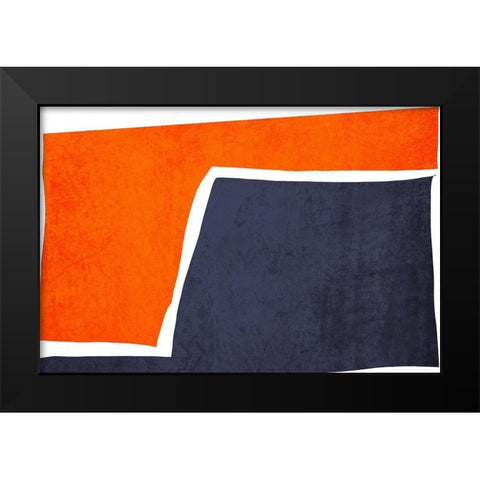 Art Shape Colors Design XXXVII Black Modern Wood Framed Art Print by Orlov, Irena