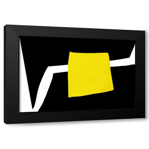 Art Shape Colors Design XXXVIII Black Modern Wood Framed Art Print by Orlov, Irena