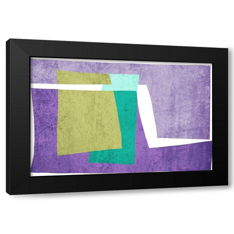 Art Shape Colors Design XXXX Black Modern Wood Framed Art Print with Double Matting by Orlov, Irena