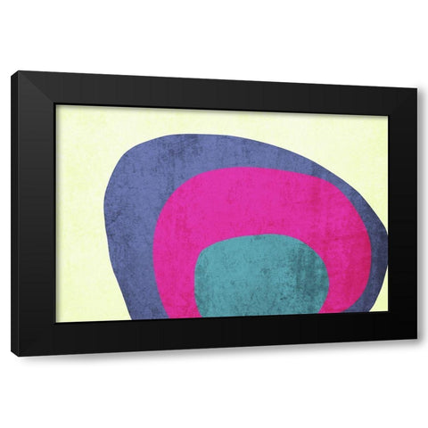 Art Shape Colors Design XXXXI Black Modern Wood Framed Art Print by Orlov, Irena