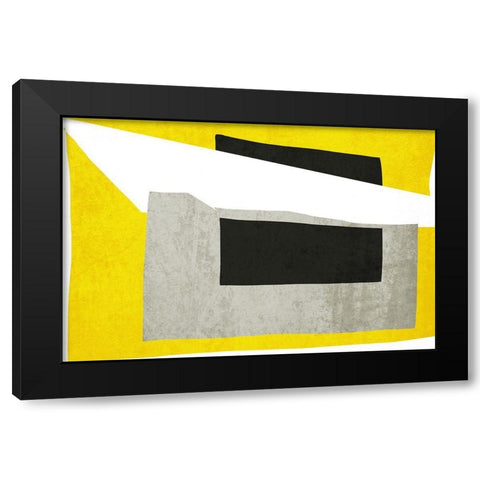Art Shape Colors Design XXXXII Black Modern Wood Framed Art Print by Orlov, Irena