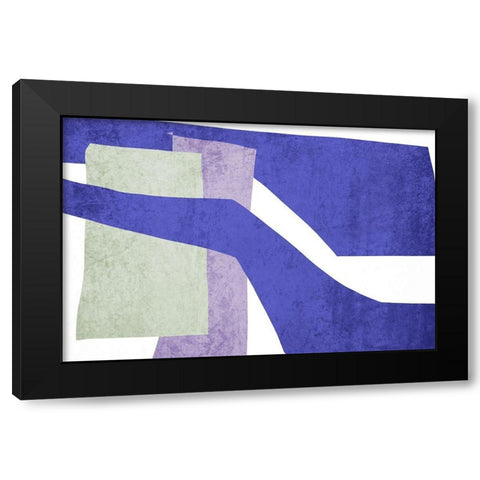 Art Shape Colors Design XXXXV Black Modern Wood Framed Art Print by Orlov, Irena