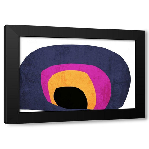 Art Shape Colors design XXXXVI Black Modern Wood Framed Art Print by Orlov, Irena