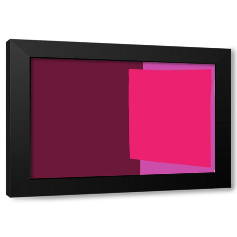 Art Shape Colors design XXXXVII Black Modern Wood Framed Art Print by Orlov, Irena