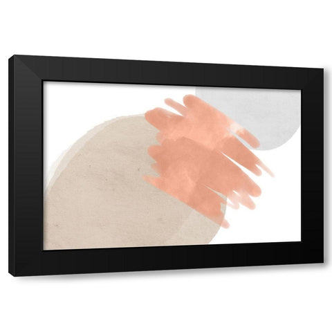 Art Shape Colors Design XXXXVIII Black Modern Wood Framed Art Print with Double Matting by Orlov, Irena