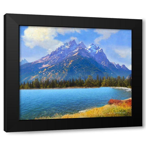 Cathedral Group Black Modern Wood Framed Art Print with Double Matting by Vest, Christopher