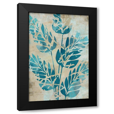 Moonlit Palms I Black Modern Wood Framed Art Print with Double Matting by Kouta, Flora