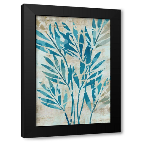 Moonlit Palms II Black Modern Wood Framed Art Print by Kouta, Flora