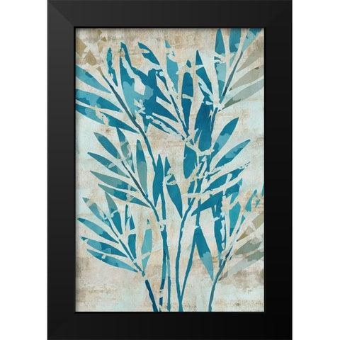 Moonlit Palms II Black Modern Wood Framed Art Print by Kouta, Flora