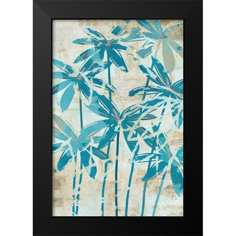 Moonlit Palms III Black Modern Wood Framed Art Print by Kouta, Flora