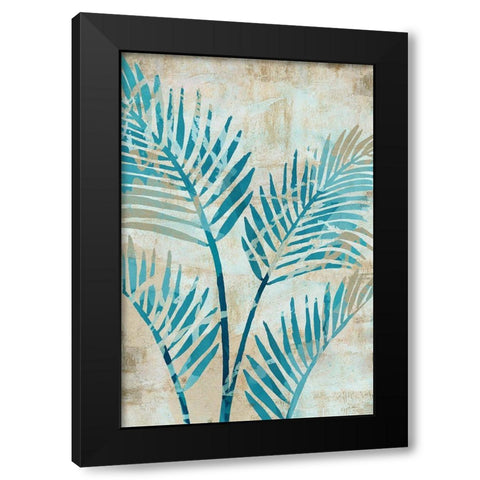 Moonlit Palms IV Black Modern Wood Framed Art Print by Kouta, Flora
