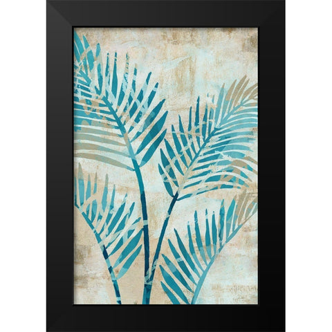 Moonlit Palms IV Black Modern Wood Framed Art Print by Kouta, Flora