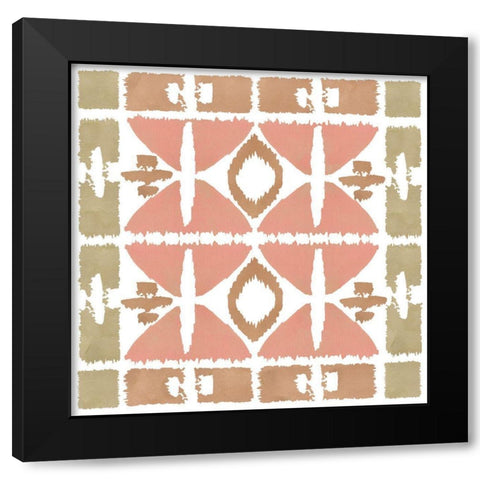 Earthy Geometric II Black Modern Wood Framed Art Print by Kouta, Flora