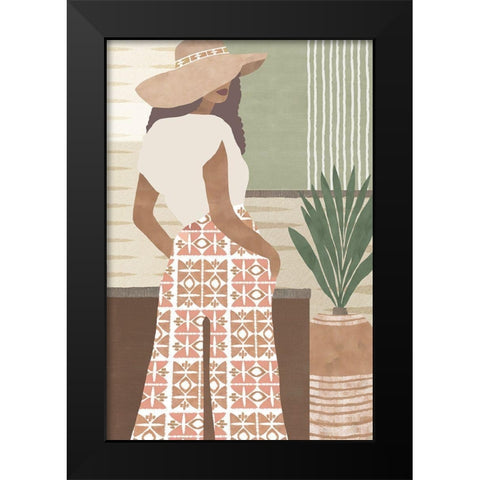 Zairah I Black Modern Wood Framed Art Print by Kouta, Flora