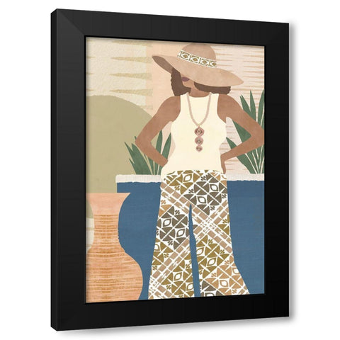 Zairah II Black Modern Wood Framed Art Print by Kouta, Flora