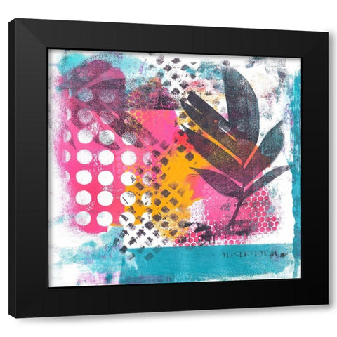 Wild Tropical Paradise Black Modern Wood Framed Art Print by Haase, Andrea
