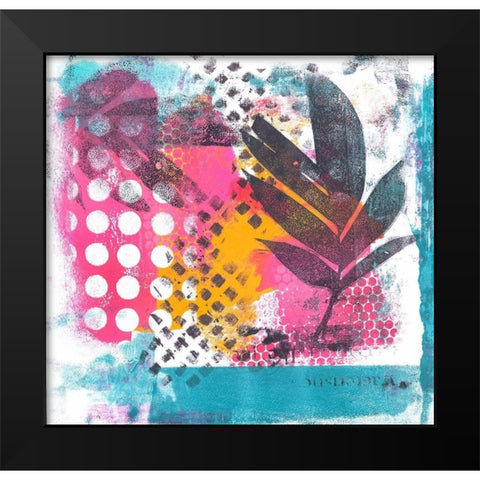 Wild Tropical Paradise Black Modern Wood Framed Art Print by Haase, Andrea