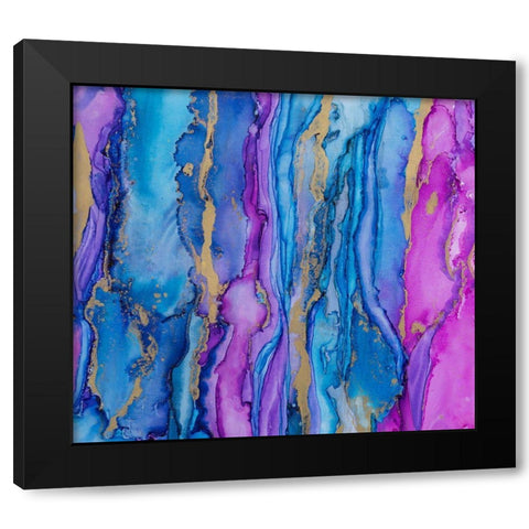 Abstract Ink Fantasy II Black Modern Wood Framed Art Print by Haase, Andrea