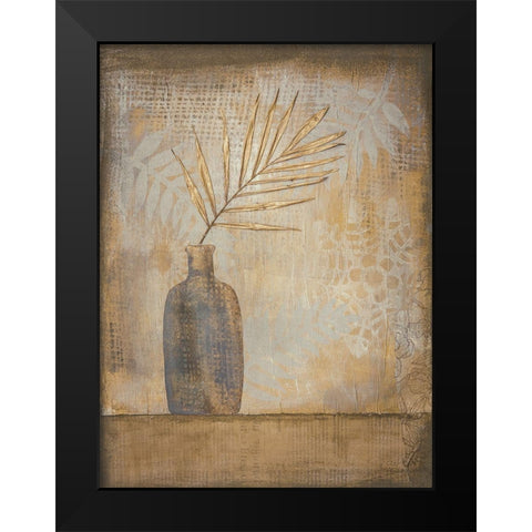 Exotic Leaf Simplicity II Black Modern Wood Framed Art Print by Haase, Andrea