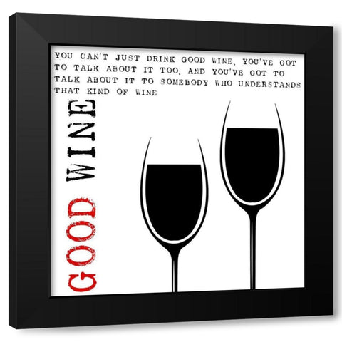 Kitchen Art Bon Appetit Black Modern Wood Framed Art Print by Haase, Andrea