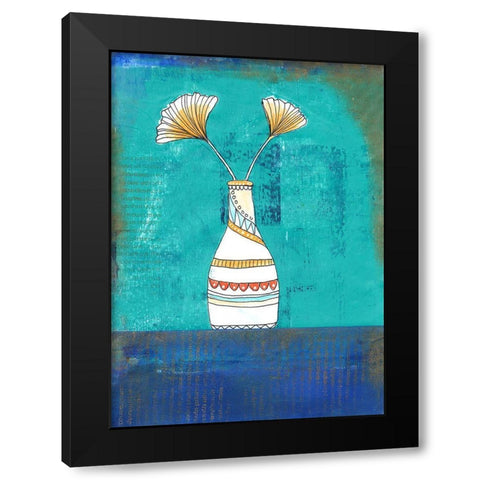 Flowergreetings Black Modern Wood Framed Art Print by Haase, Andrea