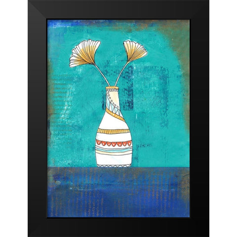 Flowergreetings Black Modern Wood Framed Art Print by Haase, Andrea