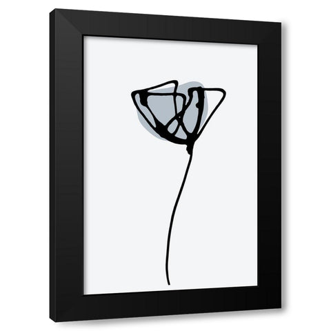 Minimal Narcissus Black Modern Wood Framed Art Print by Haase, Andrea