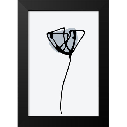Minimal Narcissus Black Modern Wood Framed Art Print by Haase, Andrea