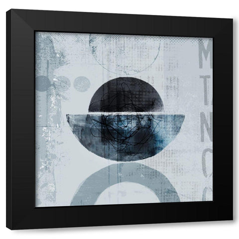 Be Balanced Black Modern Wood Framed Art Print by Haase, Andrea
