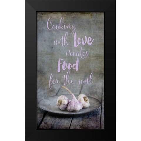 Kitchen Art Soul Food Black Modern Wood Framed Art Print by Haase, Andrea