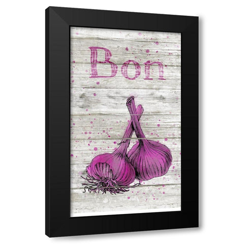 Bon Appetit I Black Modern Wood Framed Art Print by Haase, Andrea