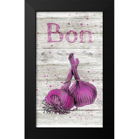 Bon Appetit I Black Modern Wood Framed Art Print by Haase, Andrea