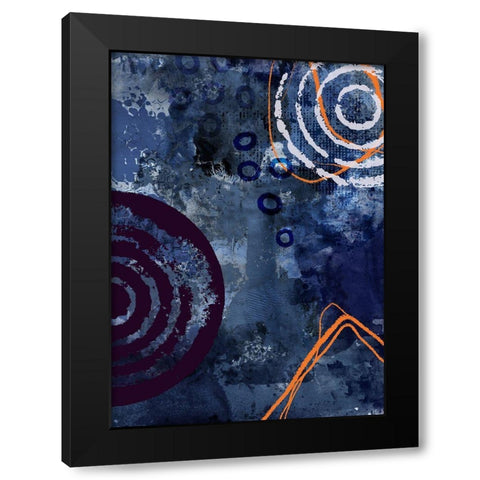 Nightscape Rush Black Modern Wood Framed Art Print by Haase, Andrea