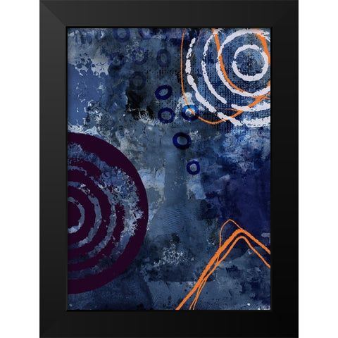 Nightscape Rush Black Modern Wood Framed Art Print by Haase, Andrea