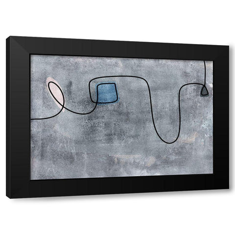 False Abbreviation Black Modern Wood Framed Art Print with Double Matting by Haase, Andrea