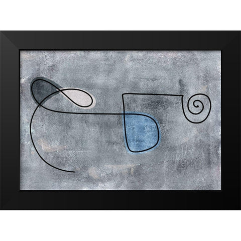 Joy of the Journey Black Modern Wood Framed Art Print by Haase, Andrea