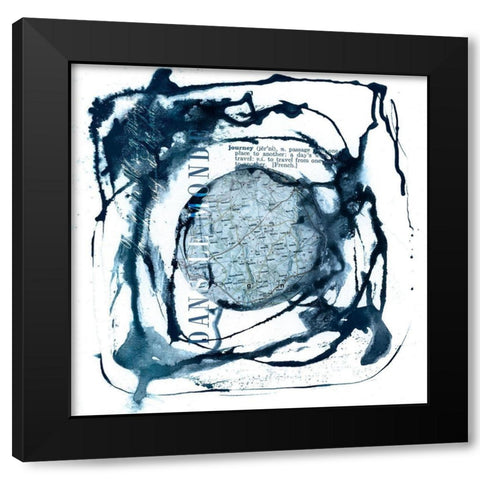 Dans Le Monde  Black Modern Wood Framed Art Print by Haase, Andrea