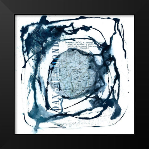 Dans Le Monde  Black Modern Wood Framed Art Print by Haase, Andrea