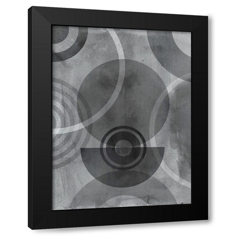 Circulation II Black Modern Wood Framed Art Print with Double Matting by Haase, Andrea