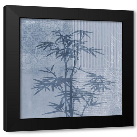 Grunge Floral Chic II Black Modern Wood Framed Art Print by Haase, Andrea