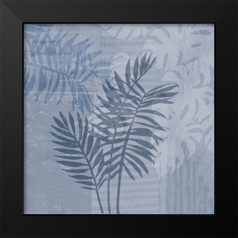 Grunge Floral Chic IV Black Modern Wood Framed Art Print by Haase, Andrea