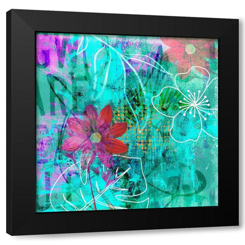 Decaying Floridity Black Modern Wood Framed Art Print with Double Matting by Haase, Andrea