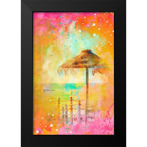 Summer Fun  Black Modern Wood Framed Art Print by Haase, Andrea