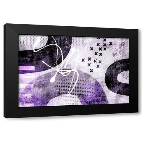 Stumbling Across II Black Modern Wood Framed Art Print with Double Matting by Haase, Andrea